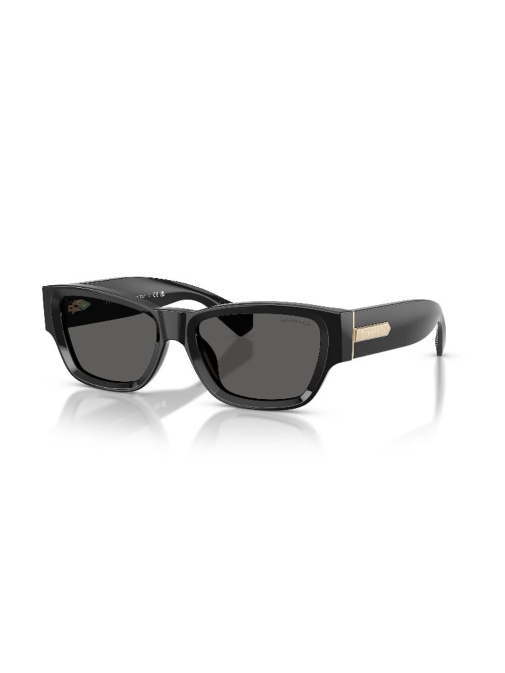 New Tiffany Women's Sunglasses Black Grey Lens Acetate Frame TF4265U 8001S4 54